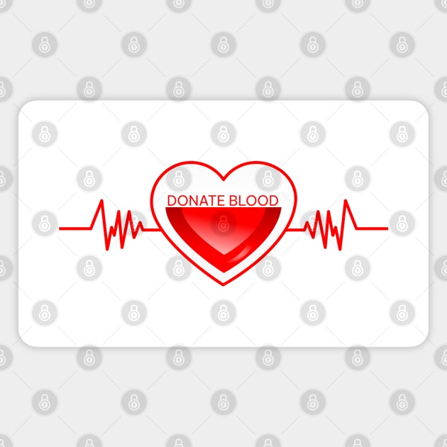 Donate Blood Magnet by HolidayBug
